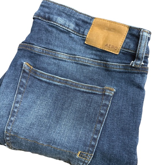Aeropostale Other - Aeropostale Mens Straight Leg Dark Wash Stretch Denim Jeans 36x30 RN154379